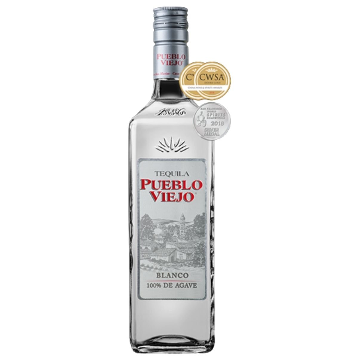Pueblo Viejo Tequila Blanco Fl 70