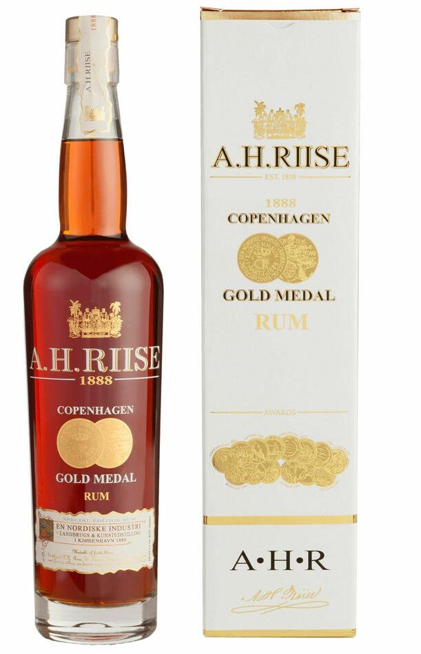 AHRIISE A.H. Riise 1888 Copenhagen Gold Medal Rum Fl 70