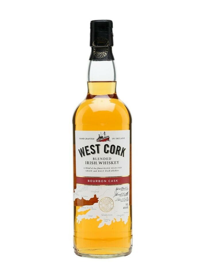 WESTCORK West Cork Bourbon Cask Irish Whiskey Fl 70