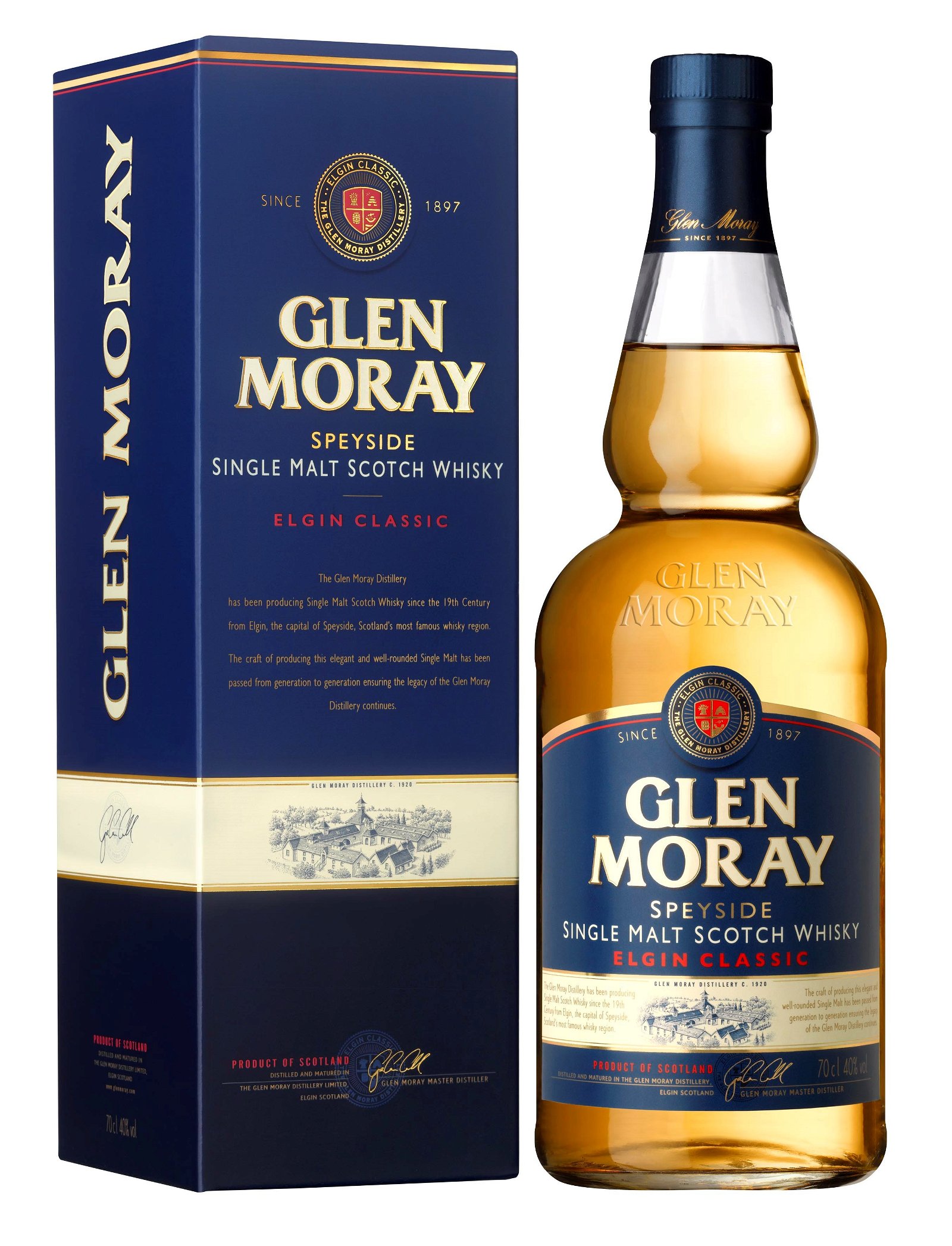 GLENMORAY Glen Moray "Elgin Classic" Speyside Single Malt